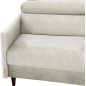 Canapé 3 places convertible en velours de luxe LOIC, beige