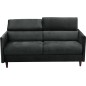 Canapé 3 places convertible en velours de luxe LOIC, Gris anthracite