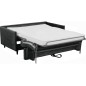Canapé 3 places convertible en velours de luxe LOIC, Gris anthracite