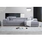 Canapé d'angle BRINDISI en tissu haut de gamme, 5 places, gris, angle droit Canapé d'angle BRINDISI en tissu haut de gamme, 5 places, gris, angle droit