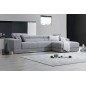 Canapé d'angle BRINDISI en tissu haut de gamme, 5 places, gris, angle droit Canapé d'angle BRINDISI en tissu haut de gamme, 5 places, gris, angle droit