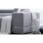 Canapé d'angle BRINDISI en tissu haut de gamme, 5 places, gris, angle droit Canapé d'angle BRINDISI en tissu haut de gamme, 5 places, gris, angle droit