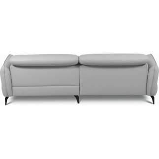 Canapé d'angle convertible en cuir italien luxe 5 places