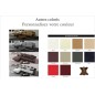 Canapé d'angle en cuir italien 5 places HANSEN, couleurs personnalisées, angle gauche