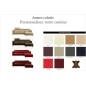 Canapé d'angle en cuir italien WILLIAM, couleur personnalisée, angle droit (vu de face), 4/5 places