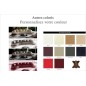 Canapé d'angle - en cuir italien 7 places SICILE, couleur personnalisée, angle gauche