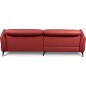 Canapé d'angle convertible en cuir italien luxe 5 places, MANZONI, coffre, rouge foncé, angle gauche Canapé d'angle convertible en cuir italien luxe 5 places, MANZONI, coffre, rouge foncé, angle gauche