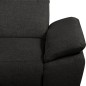 Canapé d'angle avec relax électrique en tissu Bellagio, noir, angle gauche Canapé d'angle avec relax électrique en tissu Bellagio, noir, angle gauche