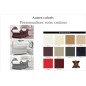 Fauteuil 1 place en cuir LUXE italien BRISTOL, couleur personnalisée