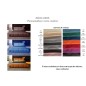 Lit design en velours de luxe BERELO, avec sommier à lattes couleur personnalisée, 160x200