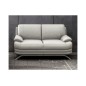 Canapé 2 places en cuir LUXE italien MARINI, gris clair