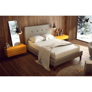 lit en tissu de qualité ARISTO, beige