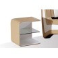 2 chevets de qualité supérieure ELVIN, couleur beige (1 gauche et 1 droit)