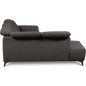 Canapé d'angle avec relax électrique en tissu Bellagio, marron foncé, angle gauche Canapé d'angle avec relax électrique en tissu Bellagio, marron foncé, angle gauche