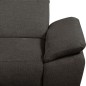 Canapé d'angle avec relax électrique en tissu Bellagio, marron foncé, angle gauche Canapé d'angle avec relax électrique en tissu Bellagio, marron foncé, angle gauche