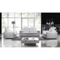 Canapé 2 places en cuir Prestige luxe haut de gamme italien MATIGNON, blanc