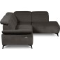 Canapé d'angle avec relax électrique en tissu Bellagio, marron foncé, angle droit Canapé d'angle avec relax électrique en tissu Bellagio, marron foncé, angle droit