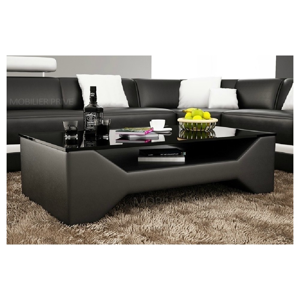 Table basse design LINA, noire