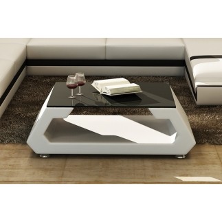 Table basse design ALMA, bordeaux