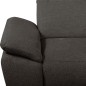 Canapé d'angle avec relax électrique en tissu Bellagio, marron foncé, angle droit Canapé d'angle avec relax électrique en tissu Bellagio, marron foncé, angle droit