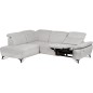 Canapé d'angle avec relax électrique en tissu Bellagio, gris, angle gauche Canapé d'angle avec relax électrique en tissu Bellagio, gris, angle gauche