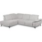 Canapé d'angle avec relax électrique en tissu Bellagio, gris, angle gauche Canapé d'angle avec relax électrique en tissu Bellagio, gris, angle gauche