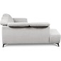 Canapé d'angle avec relax électrique en tissu Bellagio, gris, angle gauche Canapé d'angle avec relax électrique en tissu Bellagio, gris, angle gauche