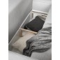 Canapé d'angle convertible - SIDNEY VELOURS - en velours Luxe - 5/6 places, gris clair, angle droit (vu de face)
