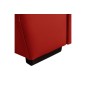 Canapé d'angle en 100% cuir de luxe italien , 5 places Cintia, couleur rouge foncé, angle droit