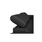 Canapé d'angle convertible en cuir italien de luxe 7/8 places ASTON, noir, angle droit