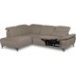 Canapé d'angle avec relax électrique en tissu Bellagio, taupe, angle gauche Canapé d'angle avec relax électrique en tissu Bellagio, taupe, angle gauche