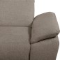 Canapé d'angle avec relax électrique en tissu Bellagio, taupe, angle gauche Canapé d'angle avec relax électrique en tissu Bellagio, taupe, angle gauche