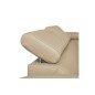 Canapé d'angle convertible en cuir italien de luxe 5 places ASTRID, beige, angle droit