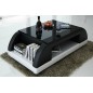 Table basse design VALINA, noir et blanc