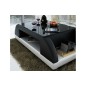 Table basse design VALINA, noir et blanc