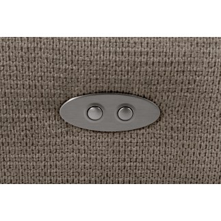 Canapé d'angle avec relax électrique en tissu Bellagio