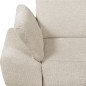 Canapé d'angle avec relax électrique en tissu Bellagio, beige clair, angle droit