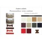 Lit design en cuir de luxe ADAM, avec sommier à lattes offert, couleur personnalisée, 140x200
