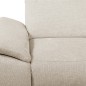 Canapé d'angle avec relax électrique en tissu Bellagio, beige clair, angle droit