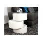 Table basse design laquée blanc mat avec rangement POOL