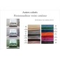 Lit design en velours de luxe PRESTIGIO, avec sommier à lattes offert, couleur personnalisée, 180x200