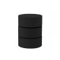 Table basse design laquée noir mat avec rangement POOL