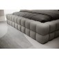 Lit double avec coffre DILAN en tissu bouclettes de qualité luxe capitonné, gris, 160x200 Lit double avec coffre DILAN en tissu bouclettes de qualité luxe capitonné, gris, 160x200