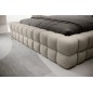 Lit double avec coffre DILAN en tissu bouclettes de qualité luxe capitonné, beige, 180x200 Lit double avec coffre DILAN en tissu bouclettes de qualité luxe capitonné, beige, 180x200