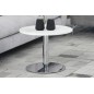 Table basse design, laqué brillant blanc, hauteur réglable, SOCH