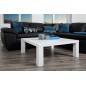 Table basse design, laqué brillant blanc, SPRINT