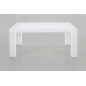 Table basse design, laqué brillant blanc, SPRINT