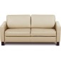 Canapé 3 places convertible en cuir italien de luxe ARUS, beige
