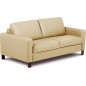 Canapé 3 places convertible en cuir italien de luxe ARUS, beige