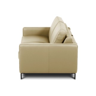 Canapé 3 places convertible en cuir italien de luxe ARUS, beige